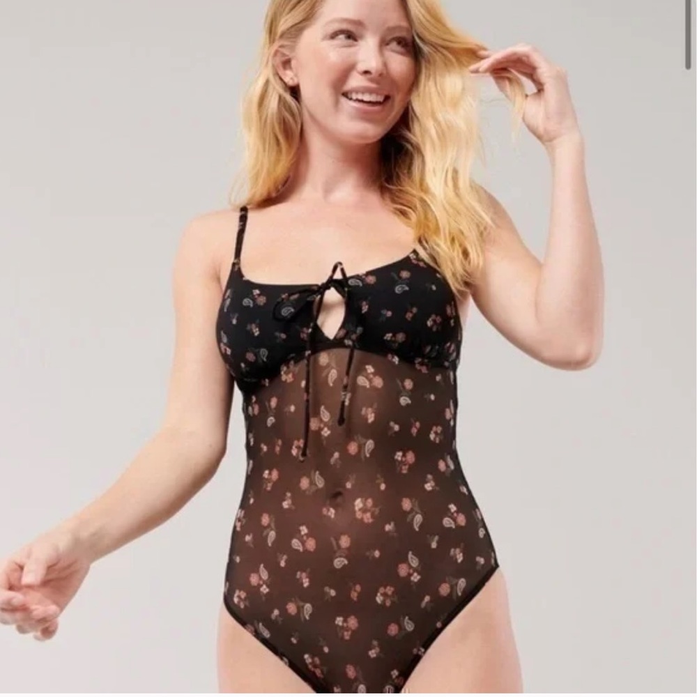 Gilly Hicks mesh bodysuit NWOT